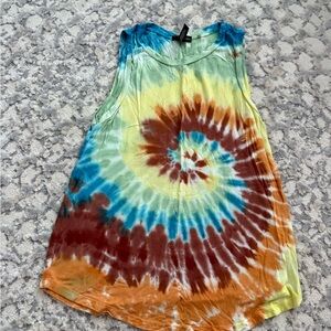 Women’s Aqua Tie-Dye Tank Top